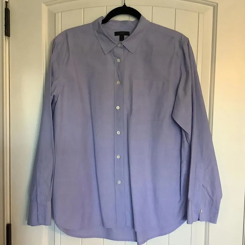 J.Crew‎ Men's Button-Up Shirt - Light Purple - Size L